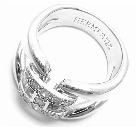 hermes ring whit|Hermes engagement ring.